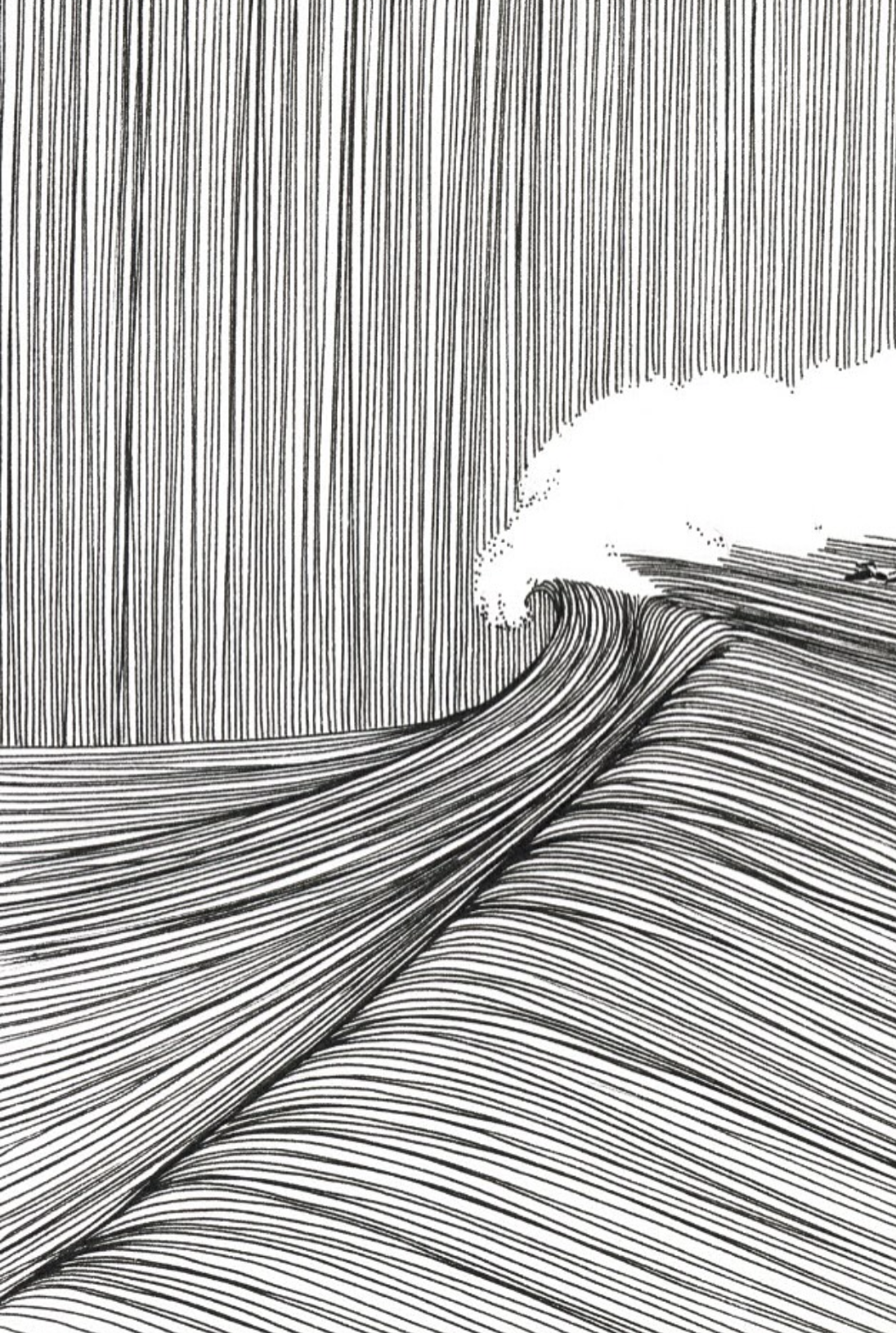 Surf Line Art
